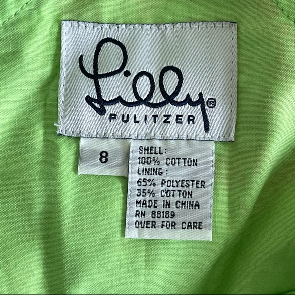 Vintage Lilly Pulitzer Women’s Multicolored Floral Cotton Summer Overalls Sz 8 - Picture 10 of 12